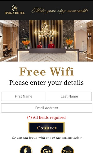 WiFi Marketing tại khách sạn D'Qua